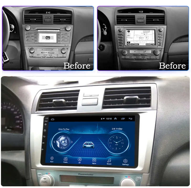 Android 9.1 Car Radio Super Slim Touch Screen GPS Navigation for toyota Camry 2006-2011 headunit tablets Multimedia Bluetooth
Android 9.1 Car Radio Super Slim Touch Screen GPS Navigation for toyota Camry 2006-2011 headunit tablets Multimedia Bluetooth