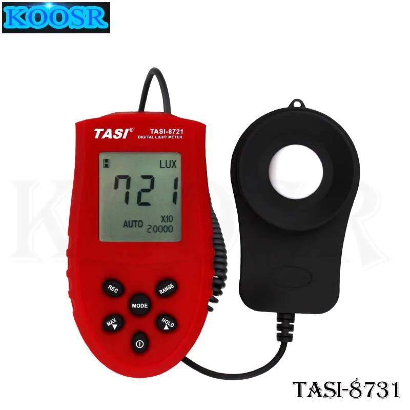 High quality 200000 Lux Split Light Luxmeter Meters Digital Illuminometer Luminometer Photometer Lux/FC LM Tester TASI-8731
High quality 200000 Lux Split Light Luxmeter Meters Digital Illuminometer Luminometer Photometer Lux/FC LM Tester TASI-8731