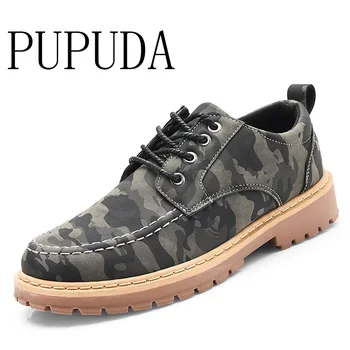 PUPUDA Korean Casual Leather Shoes Men Cheap Brogue Shoes Outdoor Platform Hiking Shoes Men Camouflage Sneakers
PUPUDA Korean Casual Leather Shoes Men Cheap Brogue Shoes Outdoor Platform Hiking Shoes Men Camouflage Sneakers