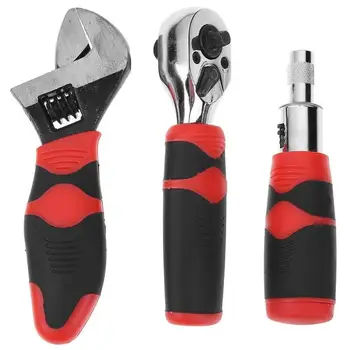 49pcs/Box Ratchet Screwdriver Wrench Combination Bushing Sleeve Kit Set Appliance Mechanical Repair Tool, Household Car repair
49pcs/Box Ratchet Screwdriver Wrench Combination Bushing Sleeve Kit Set Appliance Mechanical Repair Tool, Household Car repair