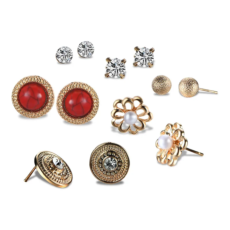 Dreamy Bubble Bohemia Style Stud Earrings Sets Alloy Pearl Zircon Stone Women Daily Wear Accessories Party Gifts
Dreamy Bubble Bohemia Style Stud Earrings Sets Alloy Pearl Zircon Stone Women Daily Wear Accessories Party Gifts