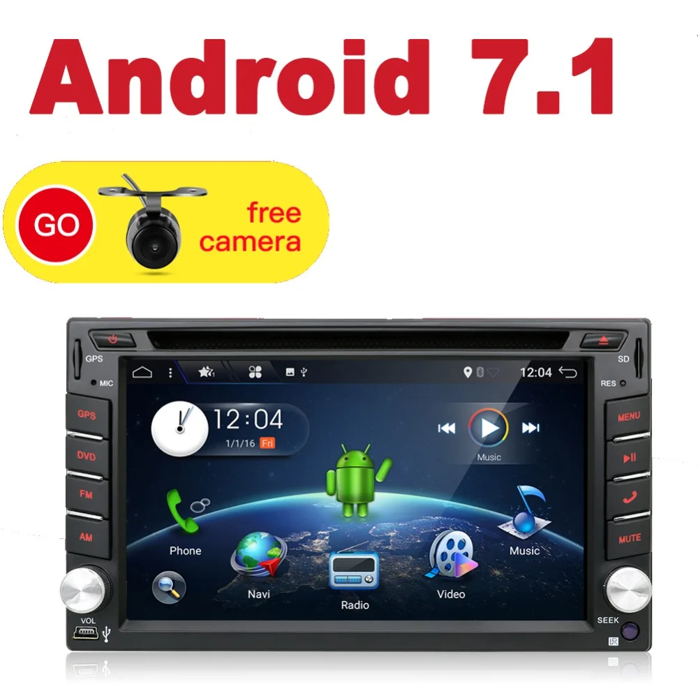 6.2" Android 7.1.1 Car Radio 2DIN GPS Navigation Bluetooth USB SD DAB+ TPMS OBD Stereo MP3 MP5 CD DVD Player+Map+Free Camera
6.2" Android 7.1.1 Car Radio 2DIN GPS Navigation Bluetooth USB SD DAB+ TPMS OBD Stereo MP3 MP5 CD DVD Player+Map+Free Camera