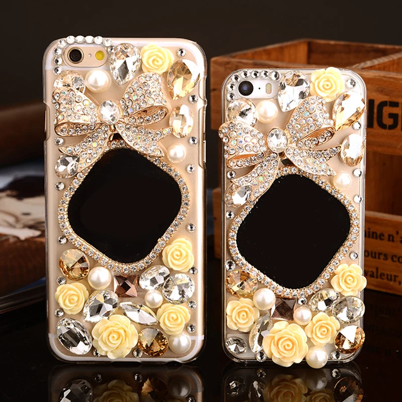 Luxury Bling Diamond 3D Mirror Bowknot Bling Crystal With Flower Cover Case For Iphone 11 Pro MAX X XS MAX XR 6 6S 7 7PLUS 8PLUS
Luxury Bling Diamond 3D Mirror Bowknot Bling Crystal With Flower Cover Case For Iphone 11 Pro MAX X XS MAX XR 6 6S 7 7PLUS 8PLUS