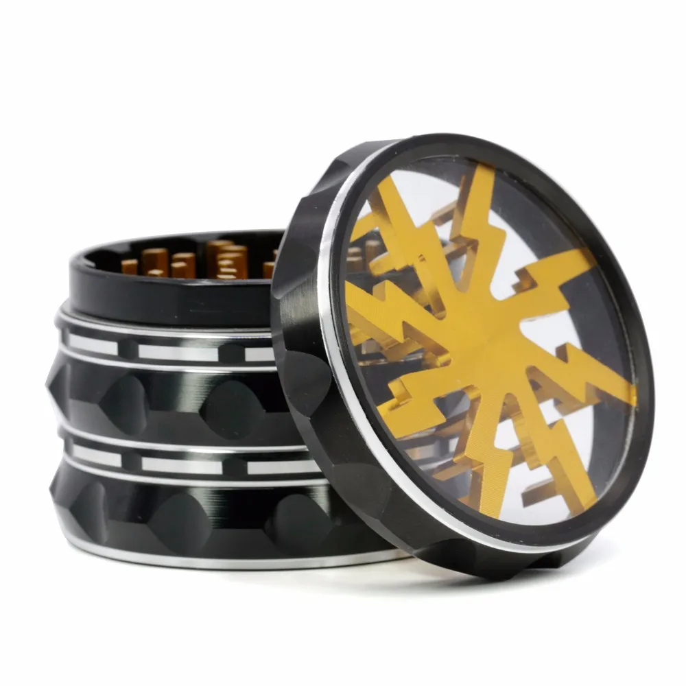 multi colors new style 4layers 63mm aluminum lightning herb grinder sharp pattern polygen spice crusher 4428
multi colors new style 4layers 63mm aluminum lightning herb grinder sharp pattern polygen spice crusher 4428
