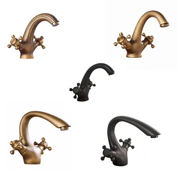 Copper Ancient European-style Faucet Black Cold-hot Mixed Faucet Large Curved Sheep Corner Line Faucet
Copper Ancient European-style Faucet Black Cold-hot Mixed Faucet Large Curved Sheep Corner Line Faucet