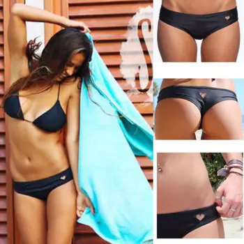 Women Brazilian Sexy Bikini Swimwear Thong Love Heart Cut Out Bottom Beachwear
Women Brazilian Sexy Bikini Swimwear Thong Love Heart Cut Out Bottom Beachwear