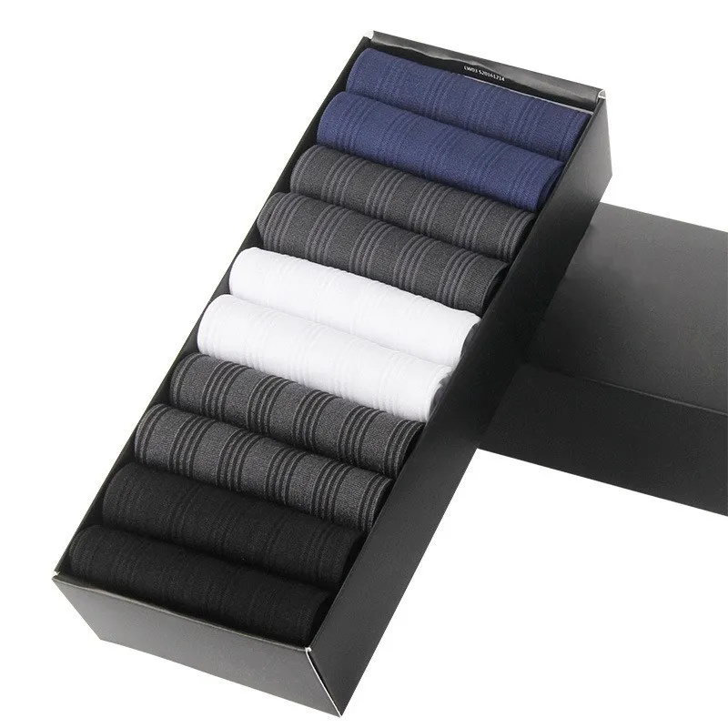 Jeseca 10Pairs Men Crew Socks Spring Summer Thin Breathable Business Male Sock Solid Black White Gray Ice Silk Sock for Men Gift
Jeseca 10Pairs Men Crew Socks Spring Summer Thin Breathable Business Male Sock Solid Black White Gray Ice Silk Sock for Men Gift
