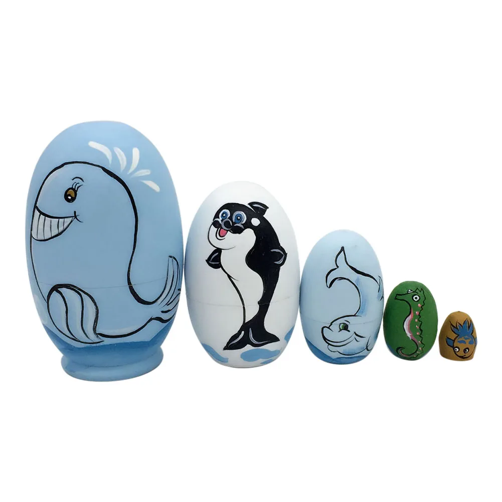 5 Layers Nesting Dolls Wood Panda Penguin Bear Girl Dolphin Hand-painted Russian Doll Matryoshka Toy For Kid Gift @ZJF
5 Layers Nesting Dolls Wood Panda Penguin Bear Girl Dolphin Hand-painted Russian Doll Matryoshka Toy For Kid Gift @ZJF