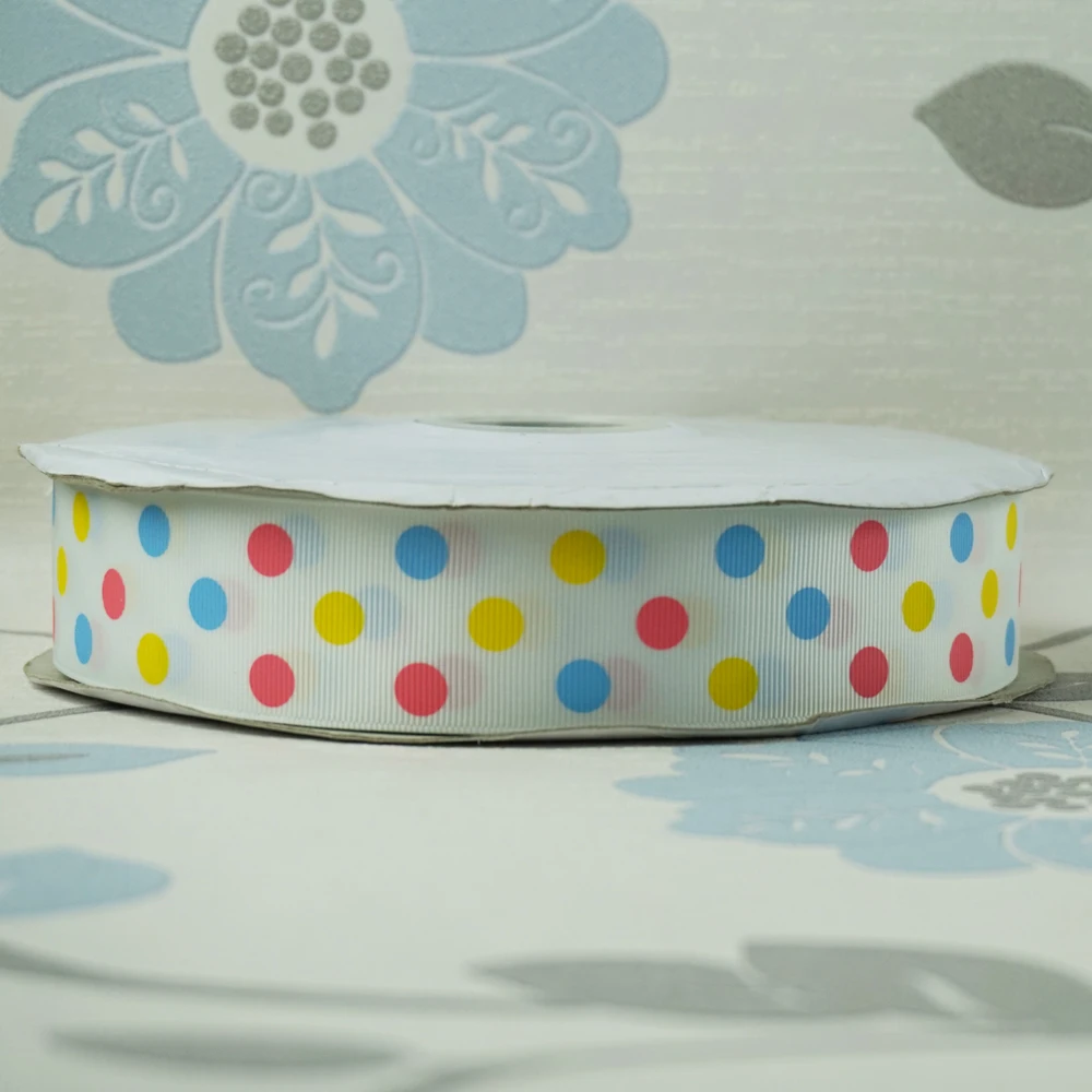 Sales Promotion 1-1/2" 38mm Colorful Big Dots Printed Grosgrain Ribbon DIY Hairbows Materials Baby/Children's Crafts 100Yards
Sales Promotion 1-1/2" 38mm Colorful Big Dots Printed Grosgrain Ribbon DIY Hairbows Materials Baby/Children's Crafts 100Yards