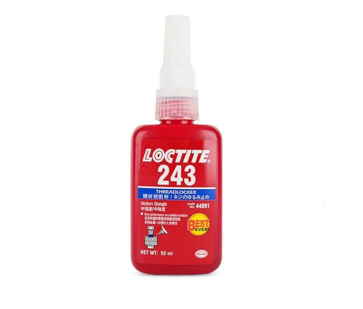 Loctite 243 medium strength screw seal glue anti-loose anaerobic glue thread locker
Loctite 243 medium strength screw seal glue anti-loose anaerobic glue thread locker