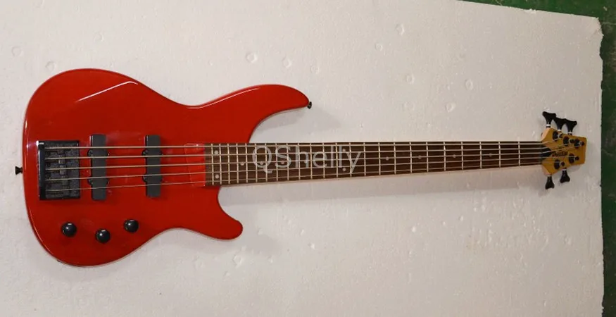top quality QShelly custom red 5 strings jazz pickup 24 frets rosewood fretboard electric bass guitar musical instrument shop
top quality QShelly custom red 5 strings jazz pickup 24 frets rosewood fretboard electric bass guitar musical instrument shop