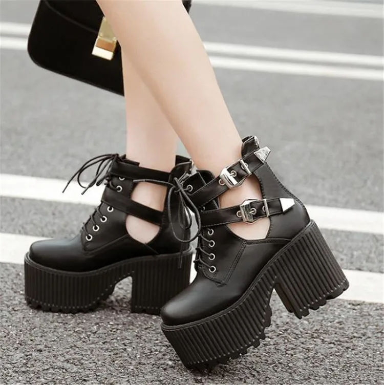 PXELENA Women Combat Motorcycle Boots Buckle Platform Chunky Block Thick High Heel Punk Rock Gothic Boots Cosplay Shoes DropShip
PXELENA Women Combat Motorcycle Boots Buckle Platform Chunky Block Thick High Heel Punk Rock Gothic Boots Cosplay Shoes DropShip