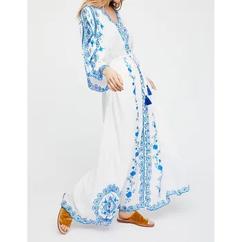 2019 Boho Women Long Maxi Dress Summer Embroidery Hollow Out Flowers Dress Holiday Beach Dress
2019 Boho Women Long Maxi Dress Summer Embroidery Hollow Out Flowers Dress Holiday Beach Dress