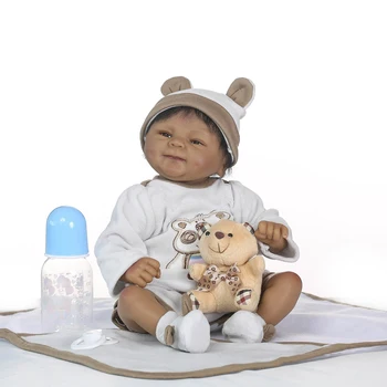 NPK black skin reborn babies dolls 40cm silicone reborn baby dolls for child gift real alive boy bebes reborn boneca
NPK black skin reborn babies dolls 40cm silicone reborn baby dolls for child gift real alive boy bebes reborn boneca
