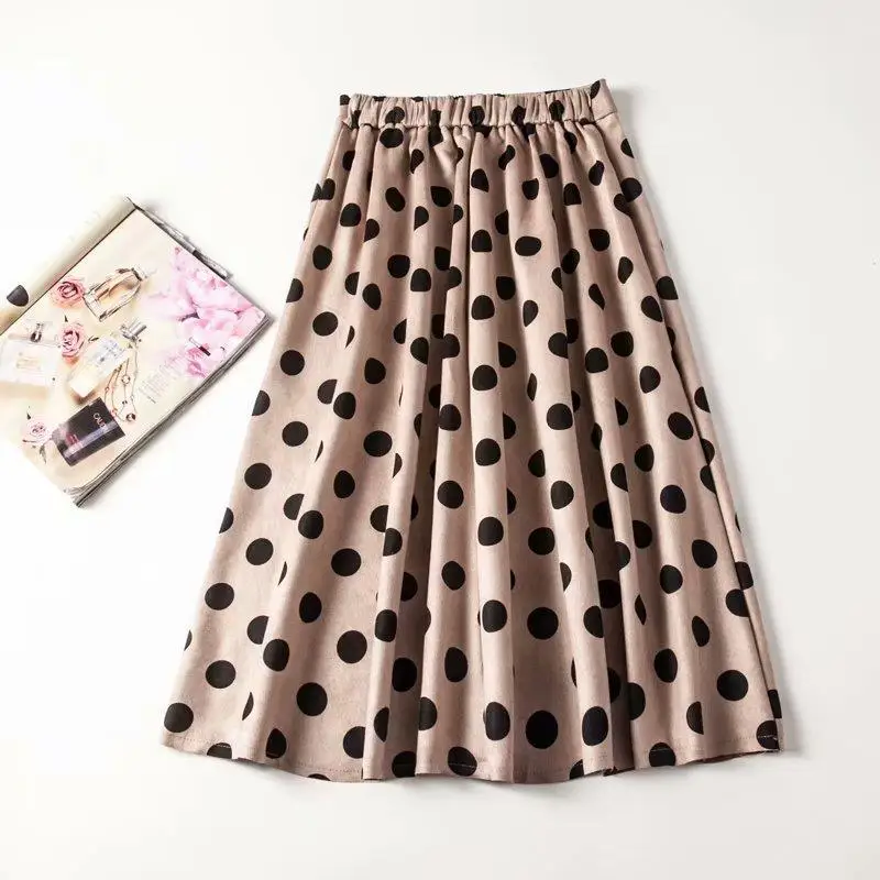 2019 New Arrival Spring Sweet Suede Pleated Skirt Dot Printed Faldas Largas Elegantes 4 Colors Available Free Shipping
2019 New Arrival Spring Sweet Suede Pleated Skirt Dot Printed Faldas Largas Elegantes 4 Colors Available Free Shipping