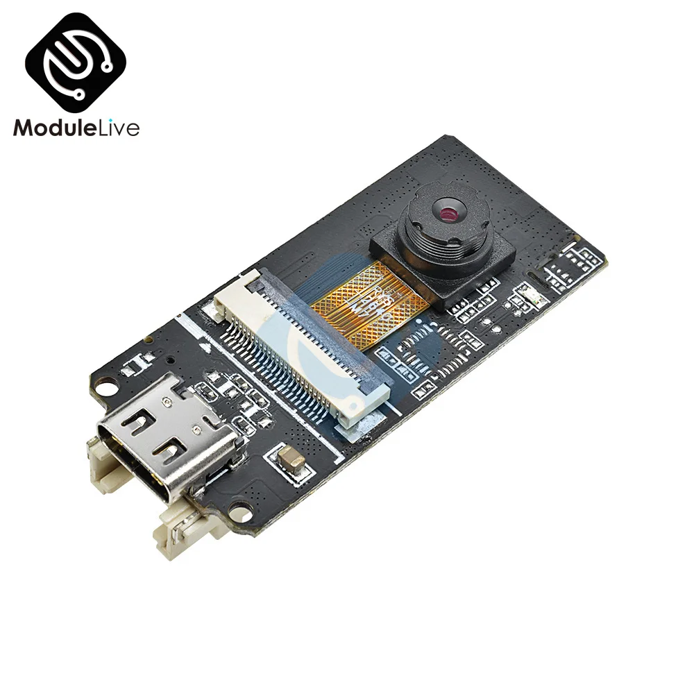 ESP32-CAM OV2640 2MP Sensor Camera Module USB Type-C Board ESP32 For Arduino Bluetooth CP2104 USB TTL WiFi Transceiver
ESP32-CAM OV2640 2MP Sensor Camera Module USB Type-C Board ESP32 For Arduino Bluetooth CP2104 USB TTL WiFi Transceiver