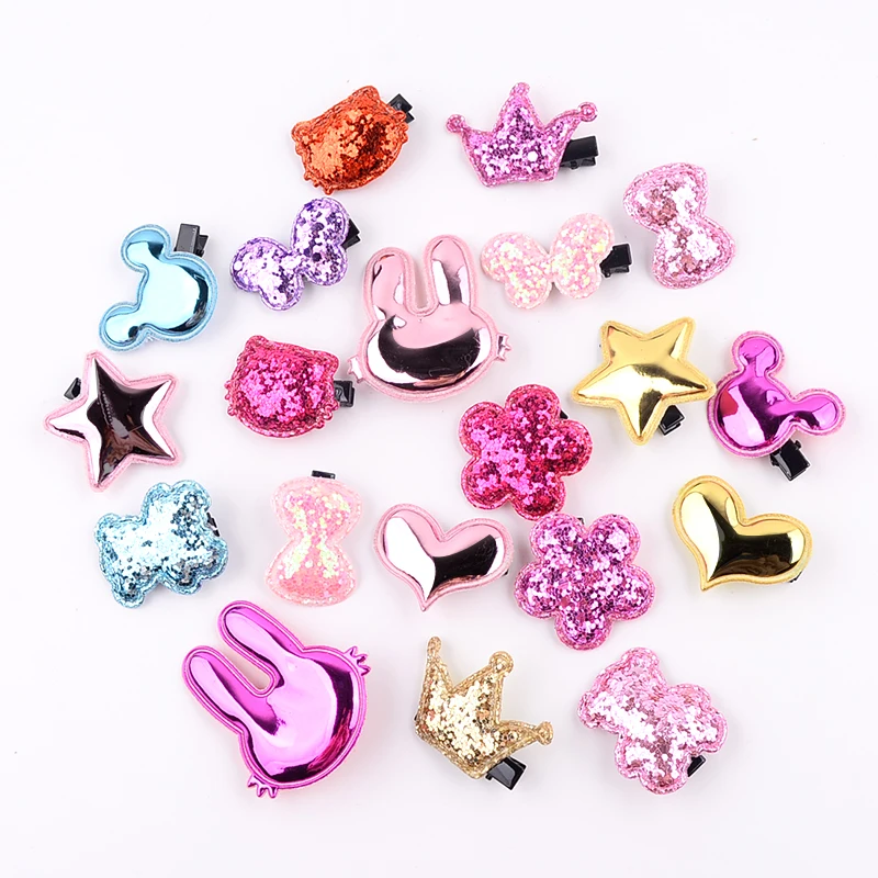 20Pcs/lot Cute Hair Clip PU Hairpin Flower Star Bow Kids Barrettes Girls Cartoon Sparkling Hair Accessories Animals Hairpins
20Pcs/lot Cute Hair Clip PU Hairpin Flower Star Bow Kids Barrettes Girls Cartoon Sparkling Hair Accessories Animals Hairpins