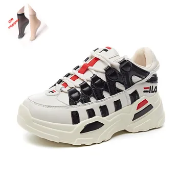 Leather ladies casual shoes spring and autumn new sports shoes female students thick bottom increased comfortable women's shoes
Leather ladies casual shoes spring and autumn new sports shoes female students thick bottom increased comfortable women's shoes