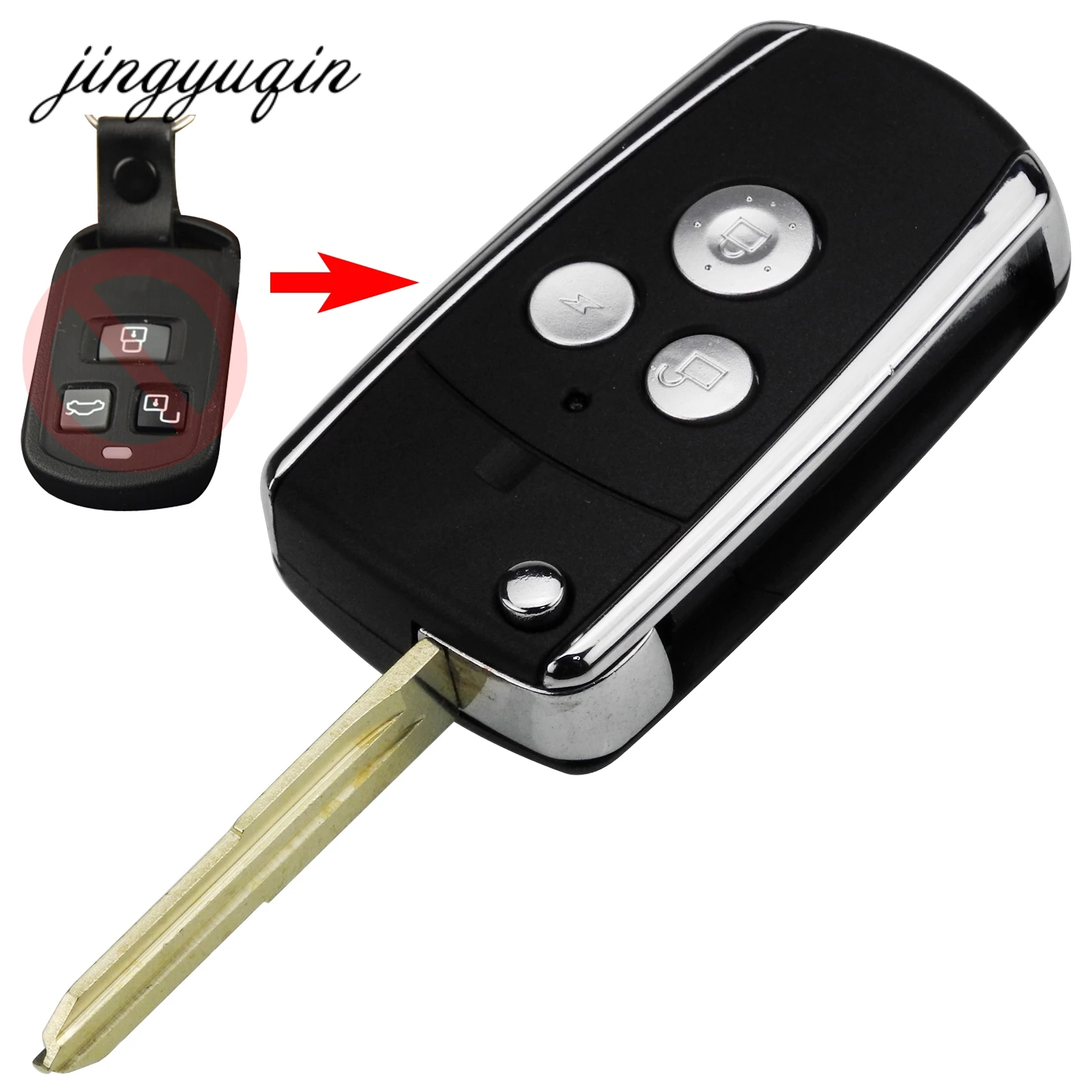 jingyuqin Modified Remote Flip Folding Key Case For Hyundai Sonata Moinca Fit Kia Updated Key Shell 3 Buttons
jingyuqin Modified Remote Flip Folding Key Case For Hyundai Sonata Moinca Fit Kia Updated Key Shell 3 Buttons