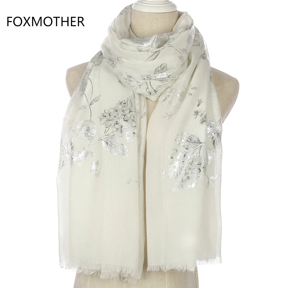 FOXMOTHER New Fashion Shiny Black Pink Floral Pattern Glitter Foil Silver Long Hijab Fringe Scarfs For Womens Ladies
FOXMOTHER New Fashion Shiny Black Pink Floral Pattern Glitter Foil Silver Long Hijab Fringe Scarfs For Womens Ladies