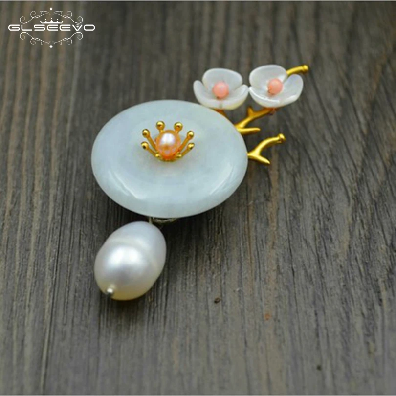 XlentAg Natural Fresh Water Pearl Jade Shell Flower Brooch Brooches For Women Designer Accessories Dual Use Fine Jewelry GO0106
XlentAg Natural Fresh Water Pearl Jade Shell Flower Brooch Brooches For Women Designer Accessories Dual Use Fine Jewelry GO0106