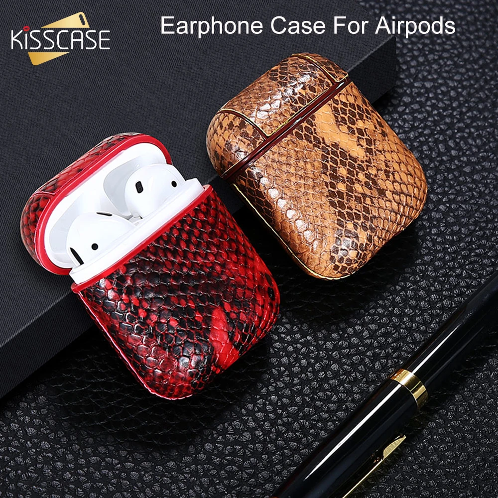 KISSCASE Snake Skin Earphone Case For Airpods Case Bluetooth Earphone Protective Cover for Apple Airpods Headset Accessories
KISSCASE Snake Skin Earphone Case For Airpods Case Bluetooth Earphone Protective Cover for Apple Airpods Headset Accessories