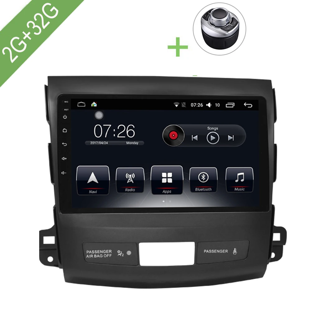 Автомобильный мультимедийный плеер 1 Din Android 7 автомобильный DVD-плеер для Mitsubishi