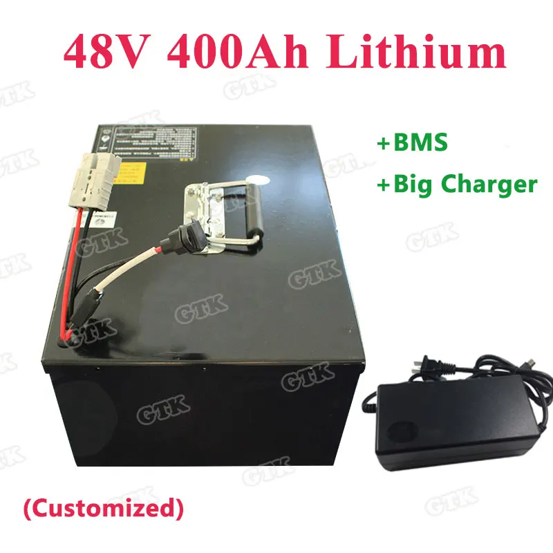 GTK Power rechargeable lithium ion battery 400Ah 48v with BMS for rickshaw golf cart Recreation Vehicle motorhome+20A Charger
GTK Power rechargeable lithium ion battery 400Ah 48v with BMS for rickshaw golf cart Recreation Vehicle motorhome+20A Charger