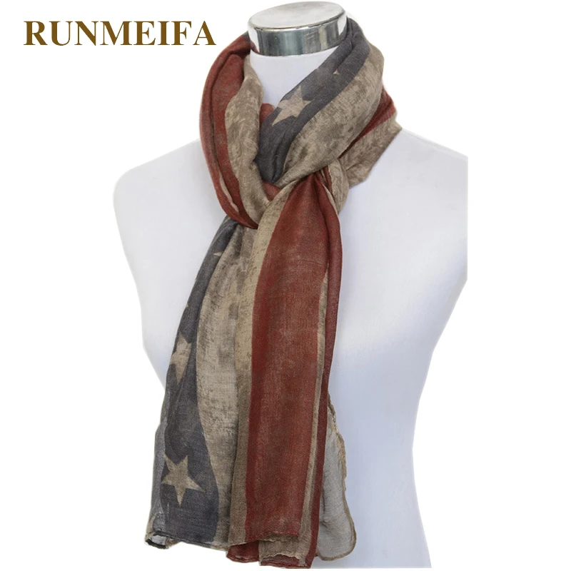 Classic fashion American flag Scarves for ladies retro voile scarf five-pointed star striped print scarf gift in stock USA-1
Classic fashion American flag Scarves for ladies retro voile scarf five-pointed star striped print scarf gift in stock USA-1