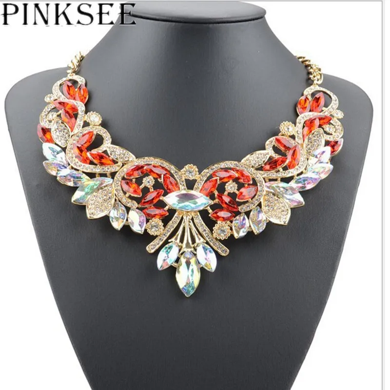 PINKSEE Fashion Big Crystal Rhinestone Bib Pendant Necklaces For Women Statement Choker Chain Necklace Collar Jewelry Gifts
PINKSEE Fashion Big Crystal Rhinestone Bib Pendant Necklaces For Women Statement Choker Chain Necklace Collar Jewelry Gifts