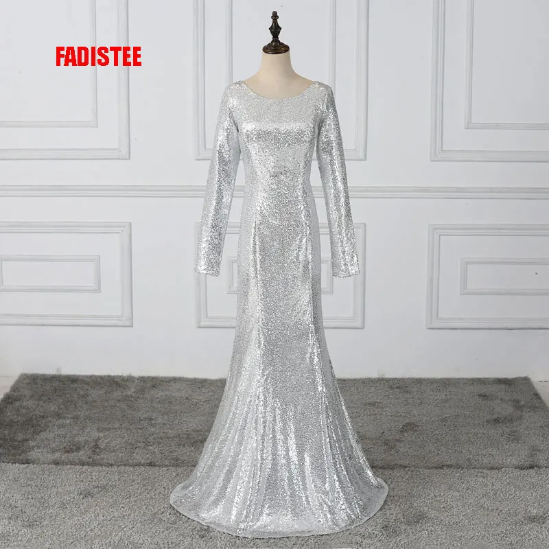 Muslim long sleeves prom party dress evening dress Vestido de Festa luxury sliver sequins full sleeves Muslim free shipping
Muslim long sleeves prom party dress evening dress Vestido de Festa luxury sliver sequins full sleeves Muslim free shipping
