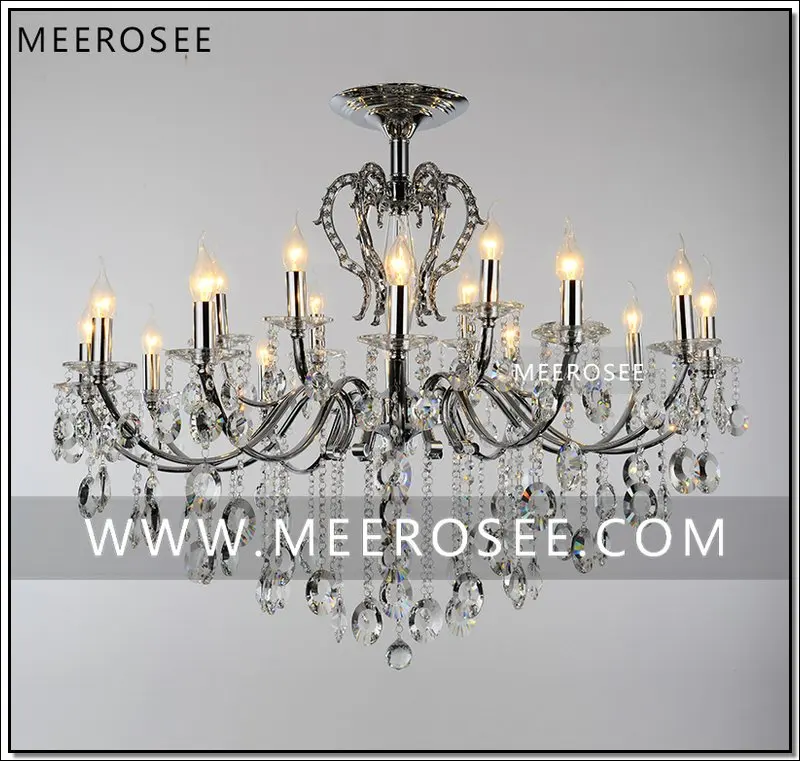 Large18 Arms Vintage Silver Chandelier Crystal Lighting Fixture Lustre Crystal Hanging Lamp MD8459 D1080mm H890mm
Large18 Arms Vintage Silver Chandelier Crystal Lighting Fixture Lustre Crystal Hanging Lamp MD8459 D1080mm H890mm