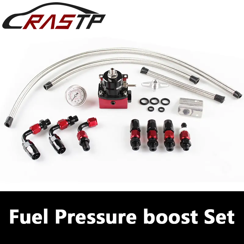 RASTP Universal Adjustable Fuel Pressure Regulator Oil 160psi Gauge AN 6 Fitting End Fuel System Parts RS3-FRG008
RASTP Universal Adjustable Fuel Pressure Regulator Oil 160psi Gauge AN 6 Fitting End Fuel System Parts RS3-FRG008