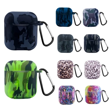 Camouflage Earphone Case For Airpods Silicone Skin Case Shockproof Protector Cover With Carabiner For Apple Airpods Accessories
Camouflage Earphone Case For Airpods Silicone Skin Case Shockproof Protector Cover With Carabiner For Apple Airpods Accessories