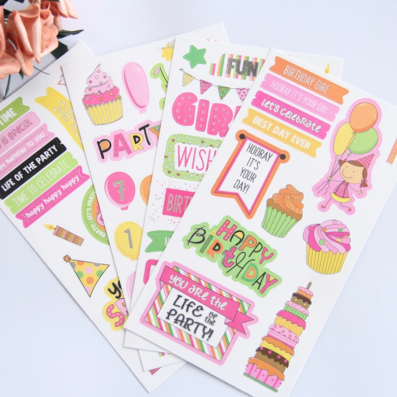 ZFPARTY Girl Birthday Party Self- adhesive Paper Sticker for Scrapbooking/ DIY Crafts/ Card Making Decoration
ZFPARTY Girl Birthday Party Self- adhesive Paper Sticker for Scrapbooking/ DIY Crafts/ Card Making Decoration
