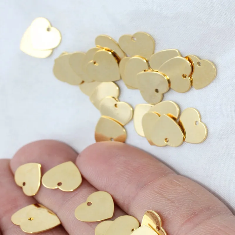 25 Pc brass 24k Gold Plated Heart ., 9x10mm , Coins, Stamping Tag, Blank, , BRT118*
25 Pc brass 24k Gold Plated Heart ., 9x10mm , Coins, Stamping Tag, Blank, , BRT118*