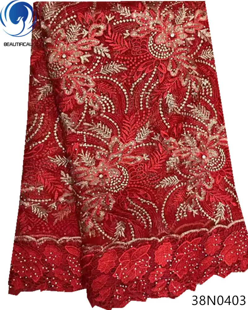 Beautifical Red lace fabric nigerian lace fabrics beaded lace fabric with guipure lace 2018 high quality 5yards for dress 38N04
Beautifical Red lace fabric nigerian lace fabrics beaded lace fabric with guipure lace 2018 high quality 5yards for dress 38N04