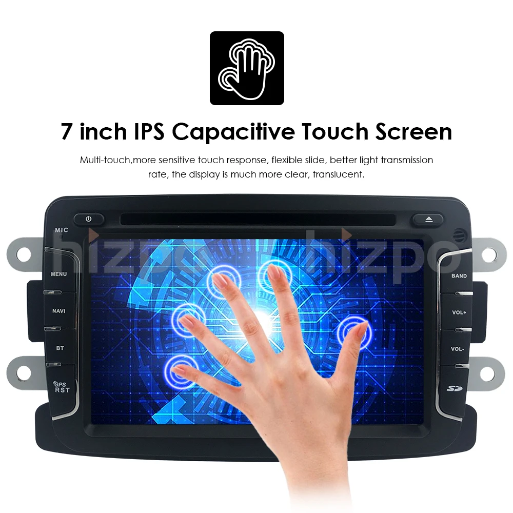 Flash Deal DSP IPS Android 9 Car DVD Stereo Player GPS for Dacia Sandero Renault Duster Captur Logan 2 with WiFi Radio BT 14