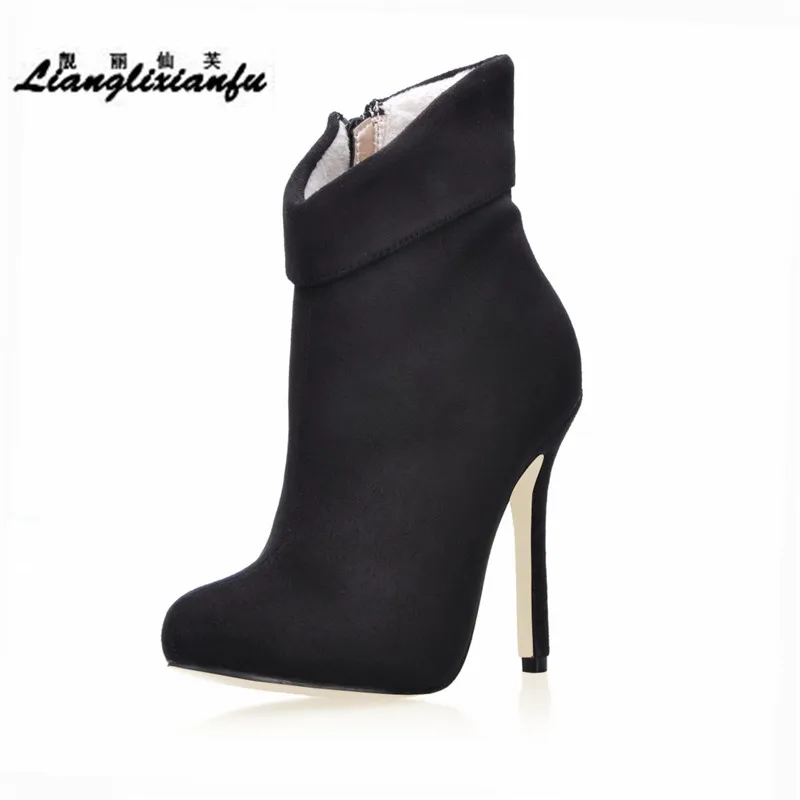 LLXF Winter snow Ankle Boots 12cm Thin High-heeled Suede Shoes woman Stiletto female wedding Pumps Plus:35-42 43 Botas Mujer
LLXF Winter snow Ankle Boots 12cm Thin High-heeled Suede Shoes woman Stiletto female wedding Pumps Plus:35-42 43 Botas Mujer