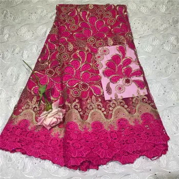 Fuchsia African Lace Fabric Embroidered Nigerian Laces Fabric 2019High Quality Stones French Tulle Lace Fabric For Women DW93-8
Fuchsia African Lace Fabric Embroidered Nigerian Laces Fabric 2019High Quality Stones French Tulle Lace Fabric For Women DW93-8