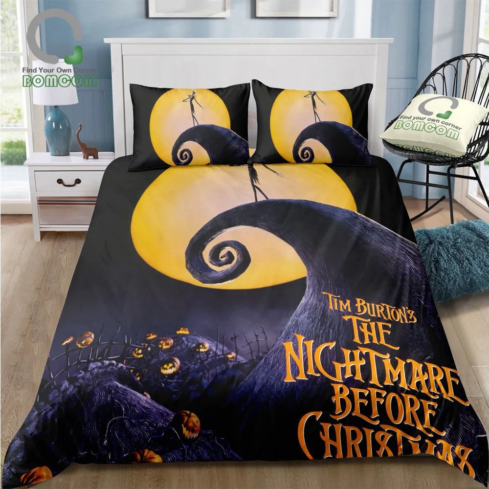 BOMCOM 3D Digital Printing The Nightmare Before Christmas Jack 3d Moon Bedding Duvet Cover Sets 100% Microfiber
BOMCOM 3D Digital Printing The Nightmare Before Christmas Jack 3d Moon Bedding Duvet Cover Sets 100% Microfiber