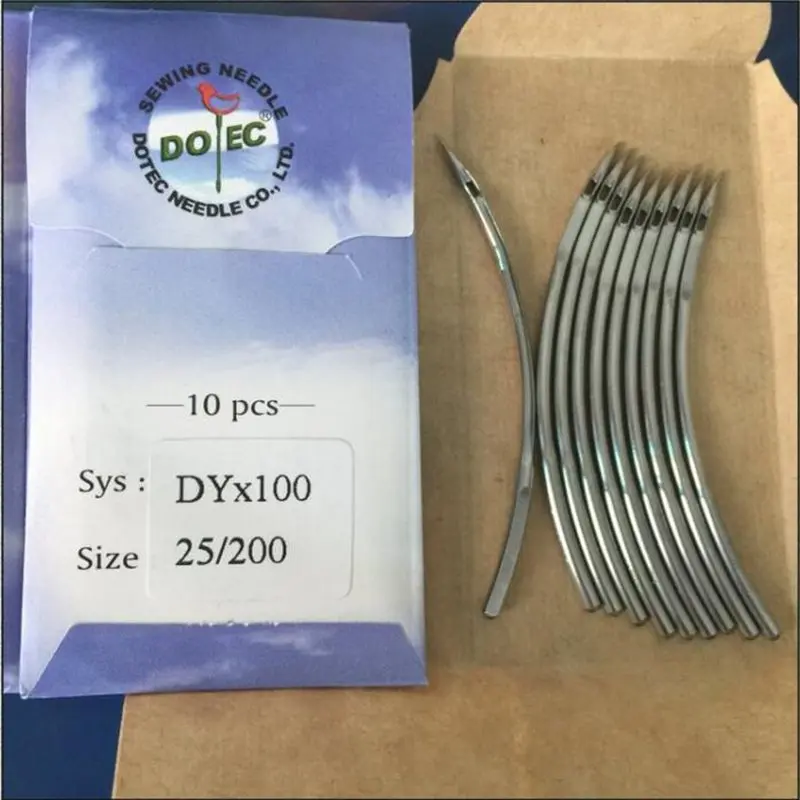 10pcs dotec DYX100 industrial heavey duty sewing needles for mocasines shoe outsole threading machine free shipping
10pcs dotec DYX100 industrial heavey duty sewing needles for mocasines shoe outsole threading machine free shipping