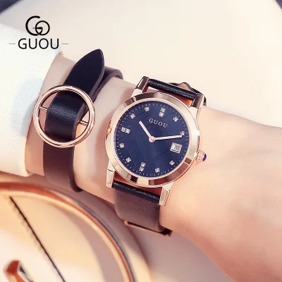 GUOU Luxury Brand Girl Quartz Watch Women Watches Casual Leather Ladies Dress Watches Women Clock Montre Femme Relogio feminino
GUOU Luxury Brand Girl Quartz Watch Women Watches Casual Leather Ladies Dress Watches Women Clock Montre Femme Relogio feminino