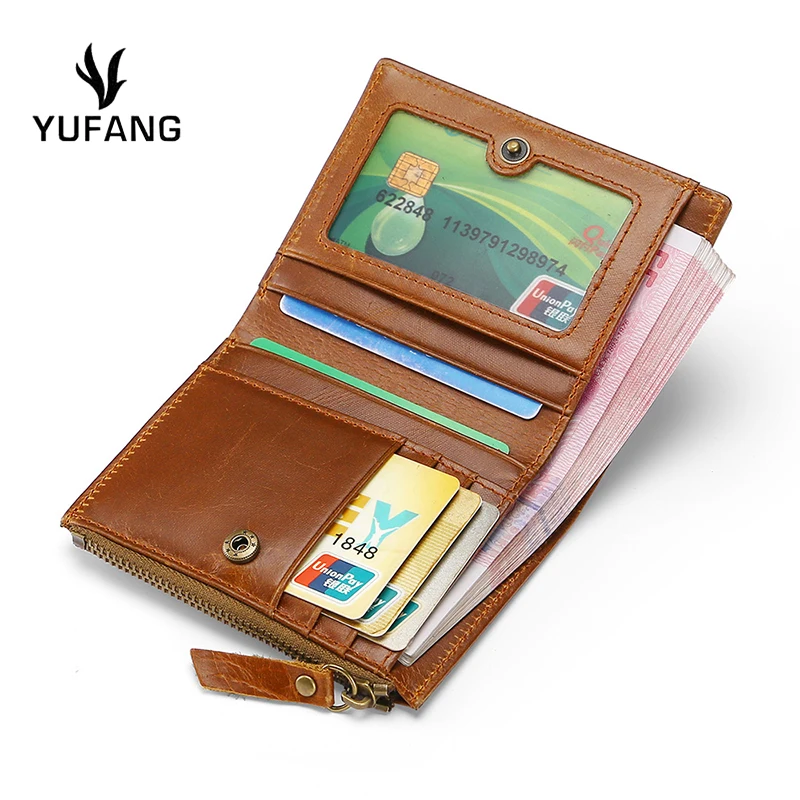 YUFANG genuine Leather men clutch bag retro wallet rfid blocking male money bag real cowskin men credit card holder short
YUFANG genuine Leather men clutch bag retro wallet rfid blocking male money bag real cowskin men credit card holder short