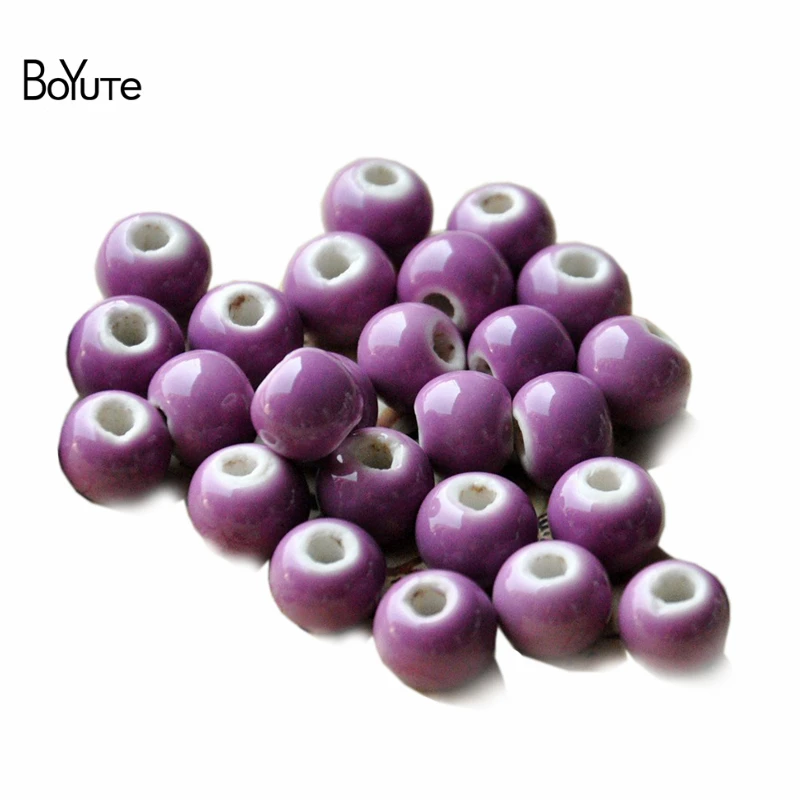 BoYuTe 100Pcs 17 Solid Colors Round Beads 10MM Diy Porcelain Ceramic Beads Jewerly Making
BoYuTe 100Pcs 17 Solid Colors Round Beads 10MM Diy Porcelain Ceramic Beads Jewerly Making