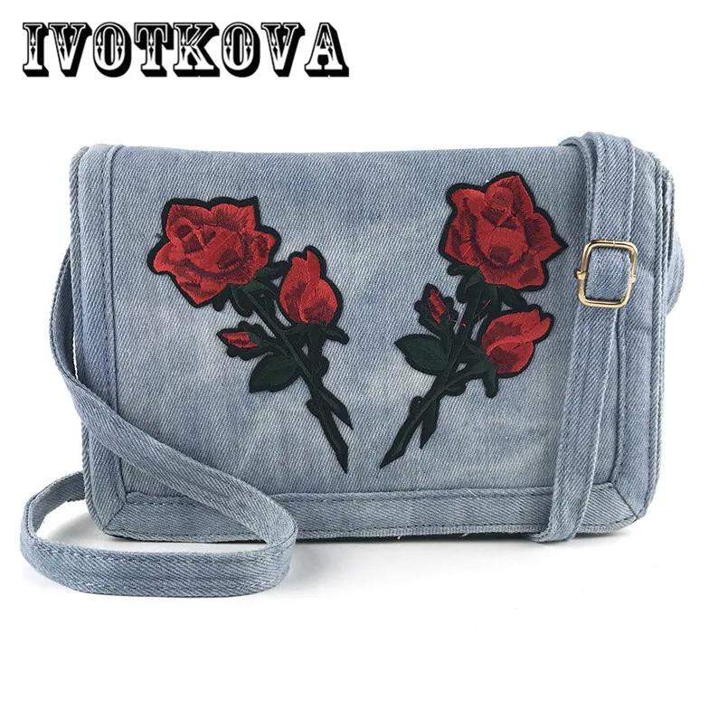 IVOTKOVA 2017 New Rose Women Cross Body Bag Fashion Denim Flower Lady Handbag Shoulder Purse Designer Brand Messenger Bag Bolsa
IVOTKOVA 2017 New Rose Women Cross Body Bag Fashion Denim Flower Lady Handbag Shoulder Purse Designer Brand Messenger Bag Bolsa