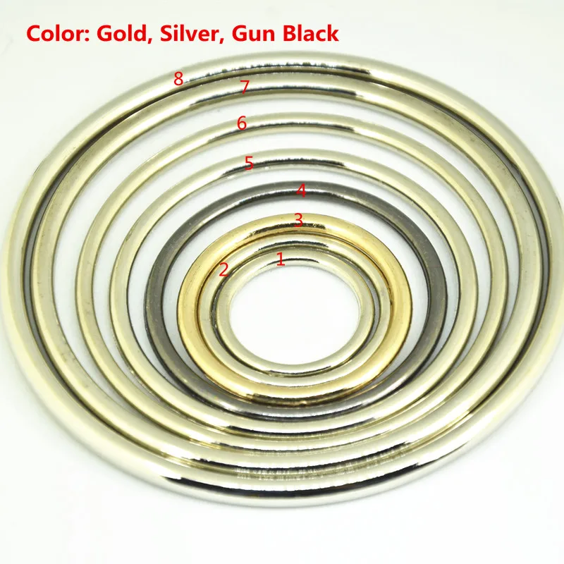 50pcs 20mm/25mm/30mm/40mm/50mm/60mm/70mm/80mm gunBlack Gold Circle Alloy Metal O Ring Shoes Bags DIY sewing Buckles Accessories
50pcs 20mm/25mm/30mm/40mm/50mm/60mm/70mm/80mm gunBlack Gold Circle Alloy Metal O Ring Shoes Bags DIY sewing Buckles Accessories