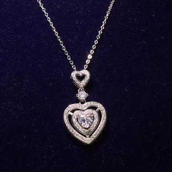 Sparkling Brand New Luxury Jewelry 925 Sterling Silver Heart Shape 5A Cubic Zirconia Eternity Lover Pendant Chain Necklace Gift
Sparkling Brand New Luxury Jewelry 925 Sterling Silver Heart Shape 5A Cubic Zirconia Eternity Lover Pendant Chain Necklace Gift