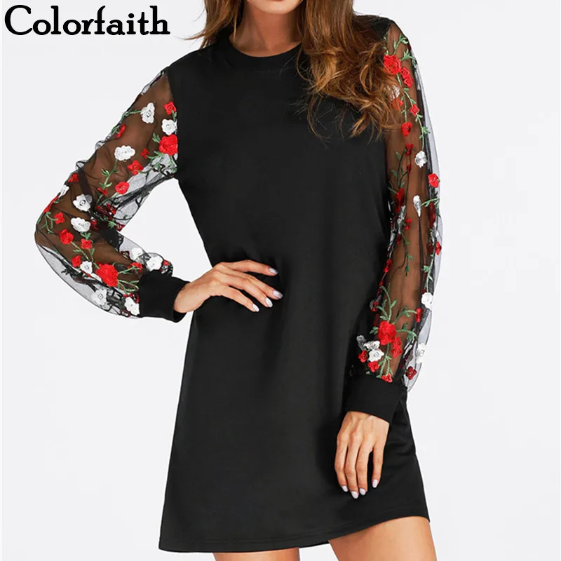 Colorfaith New 2018 Women Dresses Spring Summer Vintage Ladies mini Dresses Retro Transprent Sleeve with Floral Printed DR3263
Colorfaith New 2018 Women Dresses Spring Summer Vintage Ladies mini Dresses Retro Transprent Sleeve with Floral Printed DR3263