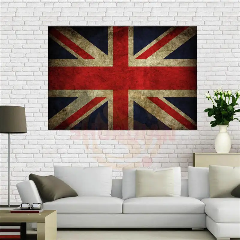 

Custom canvas poster London Flag Poster 40x60 cm Home Decoration cloth fabric wall poster print Silk Fabric